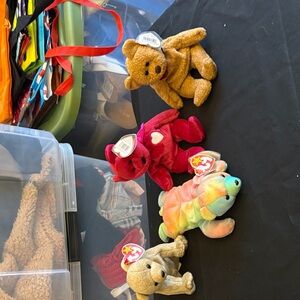Beanie babies Colorful Plush Bear Set